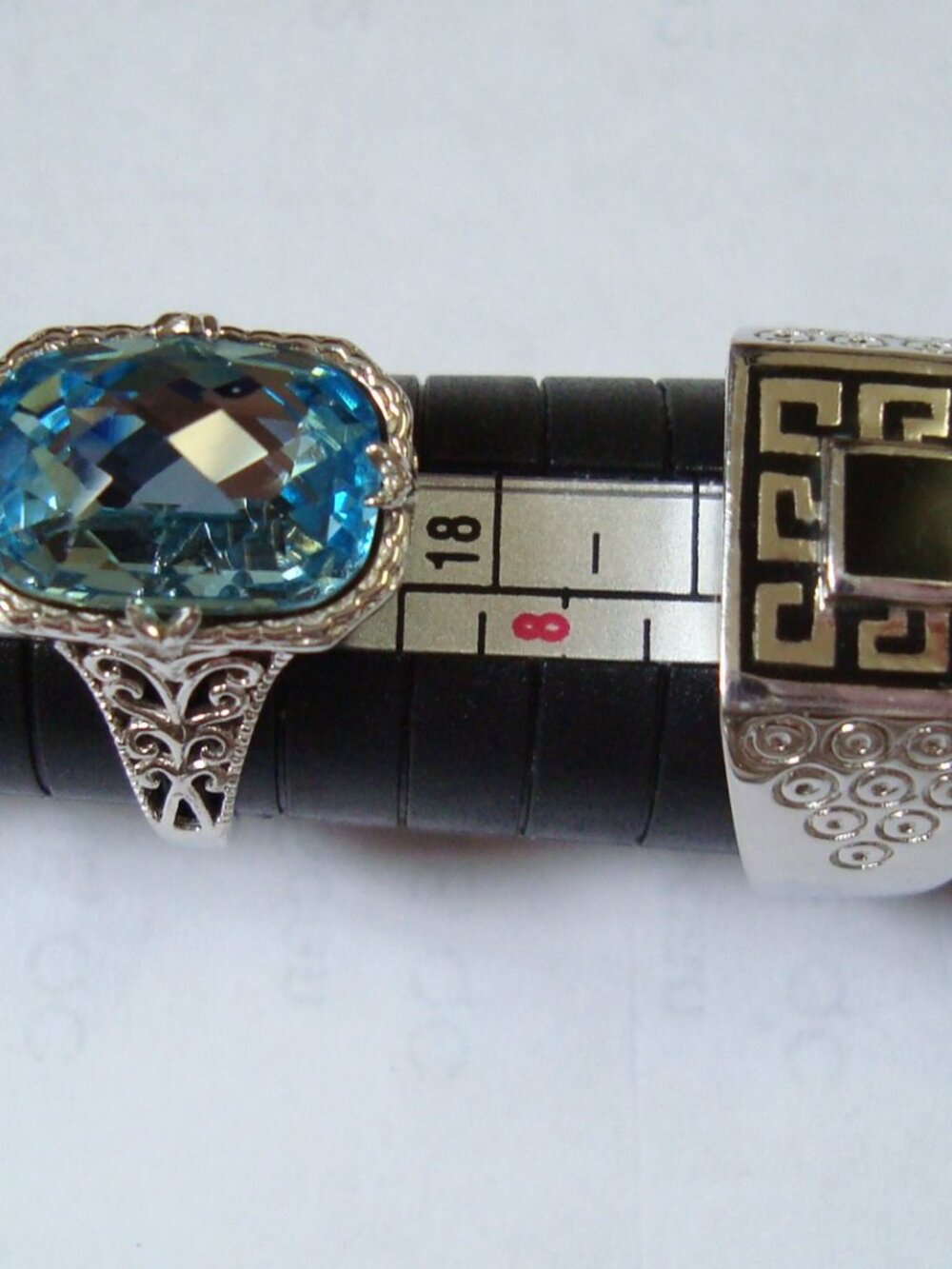 LOT 6 MEN AND LADY STERLING SILVER RINGS